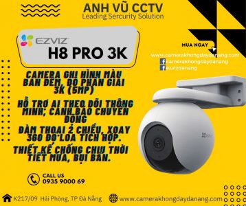 Camera H8 Pro 3K EZVIZ Không Dây WiFi 360 Ngoài Trời Thông Minh
